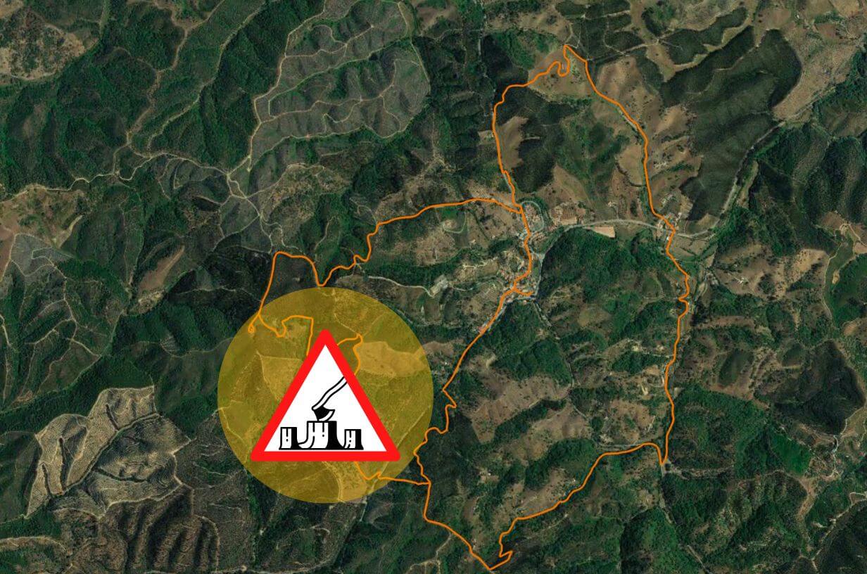 Cut of trees in S. Martinho das Amoreiras Circular Route