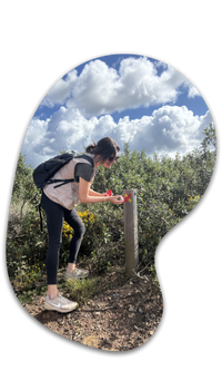 Mulher pintando marcas 